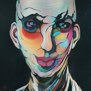 Pittura intitolato "spatial" da Stas Prokhortsev Stanislav Prokhortsev, Opera d'arte originale, Olio