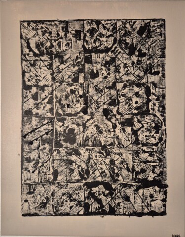 绘画 标题为“Composition 10” 由Chloé Lewkowicz, 原创艺术品, 丙烯 安装在木质担架架上