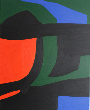 Painting titled "Abstraction 1" by Beatrice Bodasca, Original Artwork, Acrylic Mounted on Wood Stretcher frame