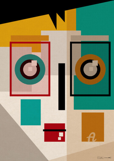 Arts numériques intitulée "geolook" par Cheese, Œuvre d'art originale, Travail numérique 2D