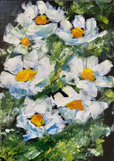 In Bloom Painting titled "In Bloom" by Nataliya Fenko, Original Artwork, Acrylic Mounted on Cardboard