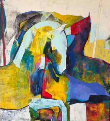 Pittura intitolato "Carousel" da Marilena Zahiu, Opera d'arte originale, Acrilico