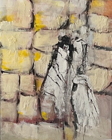 Peinture intitulée "Kotel 2" par Marie Rouach, Œuvre d'art originale, Acrylique Monté sur Châssis en bois