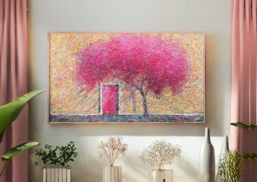 Petals of What We Forgot – Large Multilayer Abstract Paintin 绘画 标题为“Petals of What We F…” 由Nadiia Antoniuk, 原创艺术品, 丙烯