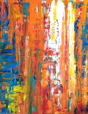 Peinture intitulée "Whisper of the Sun" par Patrick Joosten, Œuvre d'art originale, Acrylique Monté sur Châssis en bois