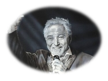Painting titled "MAESTRO" by Radan As, Original Artwork, Acrylic Mounted on Cardboard