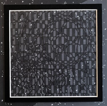 Dessin intitulée "(211) - union cosmi…" par Vincent Gibert, Œuvre d'art originale, Marqueur