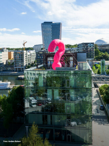 Sculpture intitulée "QUESTION MARK" par Maja Spasova, Œuvre d'art originale, Acrylique