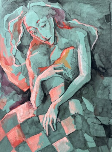 Favorite Time of Day Painting titled "Favorite Time of Day" by Ototoi, Original Artwork, Ink