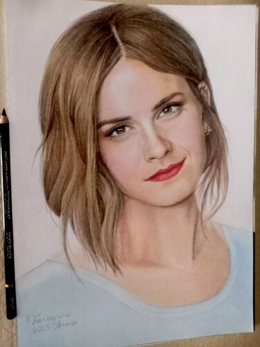 图画 标题为“Emma Watson” 由Anna Belmont, 原创艺术品, 孔戴
