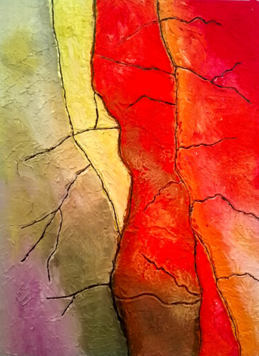 Painting titled "The beauty of Rocks…" by Burkhard Baier, Original Artwork, Acrylic