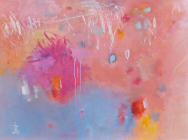 Peinture intitulée "Singing Love" par Misako Chida, Œuvre d'art originale, Acrylique