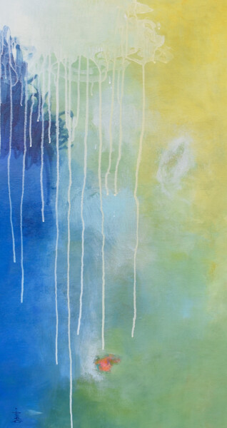 Painting titled "Lingering in Peace" by Misako Chida, Original Artwork, Acrylic