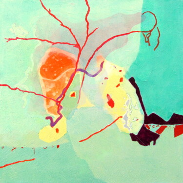 Peinture intitulée "Partition 21 (2)" par Anne-Marie Mary, Œuvre d'art originale, Acrylique Monté sur Châssis en bois