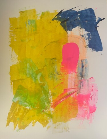 Schilderij getiteld "Untitled 17-2025" door Theo Basileus, Origineel Kunstwerk, Acryl