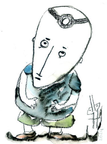 Schilderij getiteld "570" door Anaïsberg, Origineel Kunstwerk, Aquarel