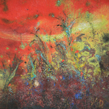 Peinture intitulée "Embellie" par Dominique Comolet, Œuvre d'art originale, Huile Monté sur Panneau de bois