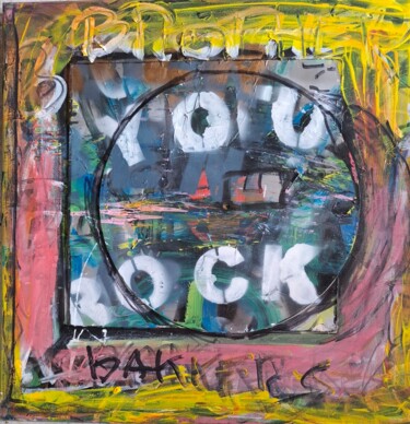 Pittura intitolato "You Rock" da John Bakkers, Opera d'arte originale, Acrilico Montato su Telaio per barella in legno