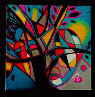 Peinture intitulée "Arbre de Vie 2" par Véronique Constantin, Œuvre d'art originale, Acrylique Monté sur Châssis en bois