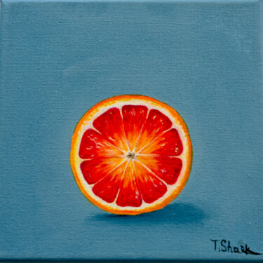제목이 "red orange"인 미술작품 Tanya Shark로, 원작, 기름