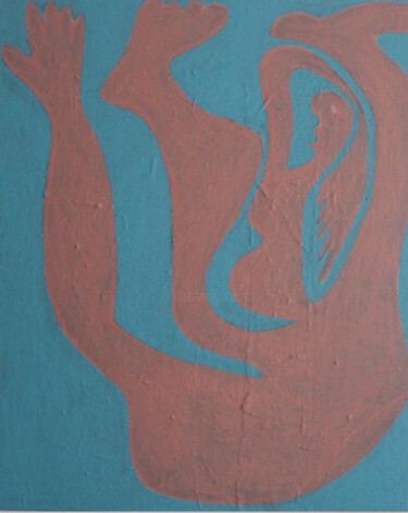 Peinture intitulée "Femme acrobate" par Beatrice Bodasca, Œuvre d'art originale, Acrylique Monté sur Châssis en bois