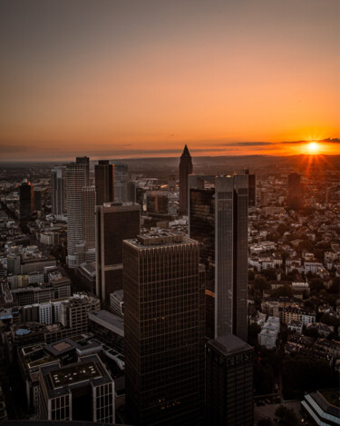 Photography titled "Maintower Sunset VI…" by Ron Kramer, Original Artwork, Digital Photography