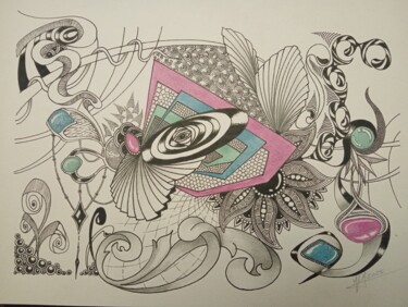Drawing titled "Prescious" by Miguel Marques, Original Artwork, Ink