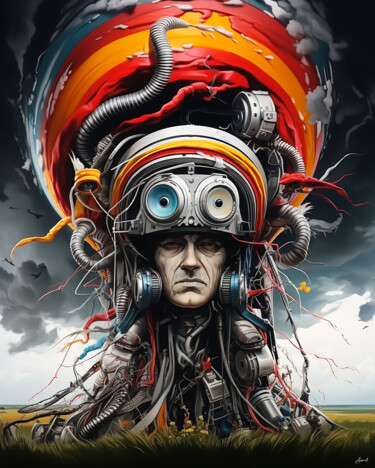 Arte digital titulada "Dreadpunk Spectrum" por Aurélia Turgis, Obra de arte original, Imagen generada por IA