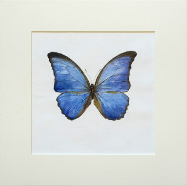 Batterfly | Papillon Peinture intitulée "Batterfly | Papillon" par Olga Medvedeva, Œuvre d'art originale, Aquarelle
