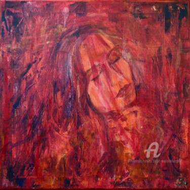 Schilderij getiteld "PRAY (If the world…" door Birgit Weisenburger, Origineel Kunstwerk, Acryl