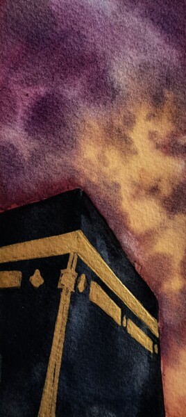绘画 标题为“Kaaba painting” 由Fineartderya, 原创艺术品, 水彩