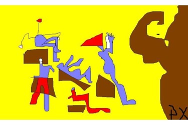 Artes digitais intitulada "Academia de Muscula…" por Fábio Rotilli, Obras de arte originais, Trabalho Digital 2D