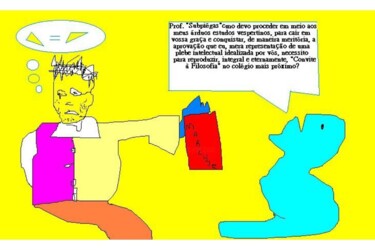 Artes digitais intitulada "Arrogância Acadêmic…" por Fábio Rotilli, Obras de arte originais, Trabalho Digital 2D