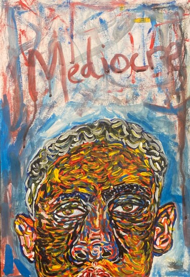 Pittura intitolato "Portrait of a liar." da Cecily-Rose Ceillam, Opera d'arte originale, Acrilico