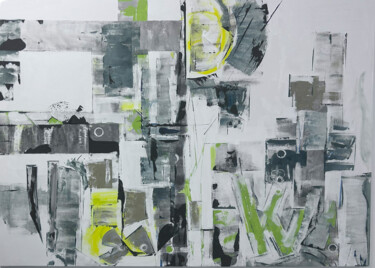 "city ​​of the future" başlıklı Tablo Valeria Rokerman tarafından, Orijinal sanat, Akrilik Ahşap Sedye çerçevesi üzerine mon…