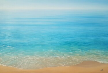 Море | La mer | The sea Peinture intitulée "Море | La mer | The…" par Olha Krasko, Œuvre d'art originale, Aquarelle Monté sur Châssis en bois
