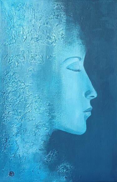 Weightless Silence, acrylic, small size 绘画 标题为“Weightless Silence,…” 由Ludmila Kuchina, 原创艺术品, 丙烯