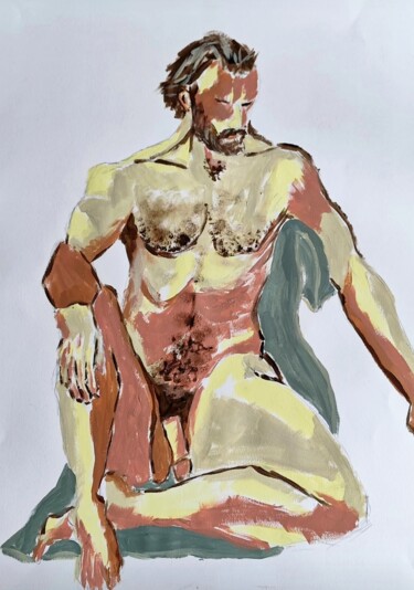 Schilderij getiteld "R10" door Alison Robin, Origineel Kunstwerk, Acryl