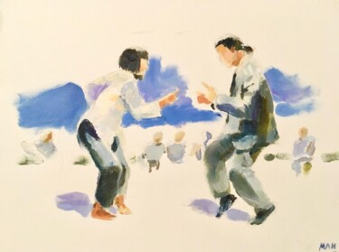 The Iconic Dance - Pulp Fiction 绘画 标题为“The Iconic Dance -…” 由Aligadzhi Magomedov, 原创艺术品, 油