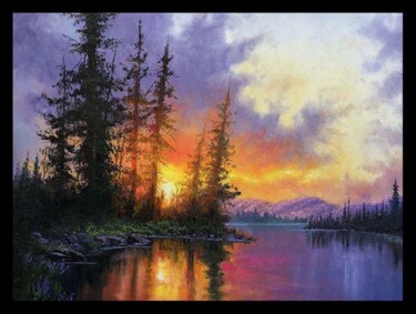 "a-peaceful-evening-…" başlıklı Dijital Sanat Melih Ortatepe tarafından, Orijinal sanat, Dijital Resim