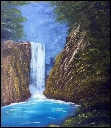 "blue-waterfall-20x1…" başlıklı Dijital Sanat Melih Ortatepe tarafından, Orijinal sanat, Dijital Resim