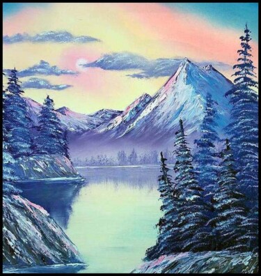 landscape-oil-painting-using-wet-on-wet-technique-rick-berub Digital Arts titled "landscape-oil-paint…" by Melih Ortatepe, Original Artwork, AI generated image