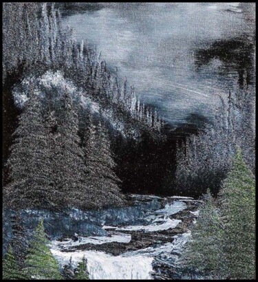 "midnight-falls-dave…" başlıklı Dijital Sanat Melih Ortatepe tarafından, Orijinal sanat, AI tarafından oluşturulan görüntü