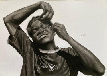Dessin intitulée "Le changement perso…" par Obed Lutoga Olk, Œuvre d'art originale, Crayon