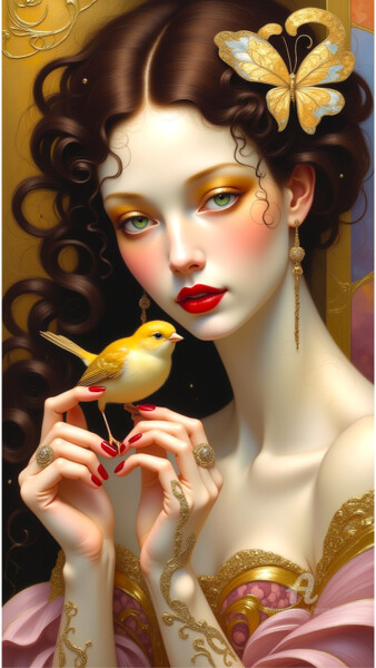 数字艺术 标题为“04-Decor fantasy wo…” 由Teresa Casas, 原创艺术品, AI生成的图像