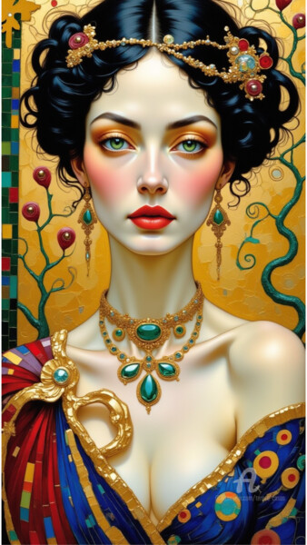 数字艺术 标题为“08-Decor fantasy wo…” 由Teresa Casas, 原创艺术品, AI生成的图像