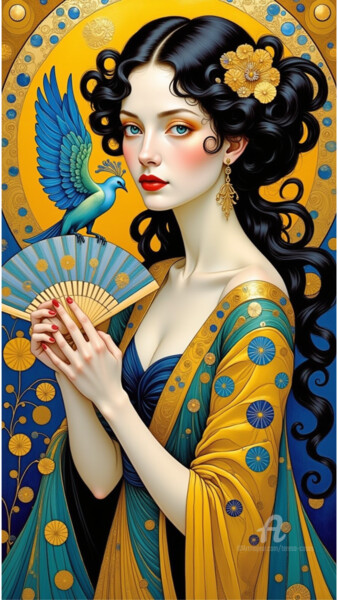 数字艺术 标题为“09-Decor fantasy wo…” 由Teresa Casas, 原创艺术品, AI生成的图像