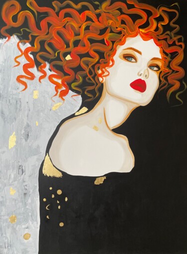 Melody of the Wind Pittura intitolato "Melody of the Wind" da Maryna Dobrova, Opera d'arte originale, Acrilico Montato su Cartone