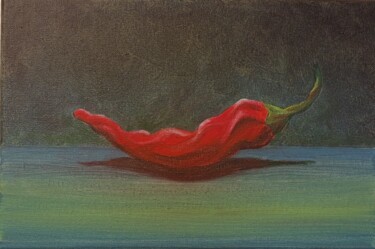 Piment fort Malerei mit dem Titel "Piment fort" von Y.Oranzh, Original-Kunstwerk, Acryl Auf Keilrahmen aus Holz montiert