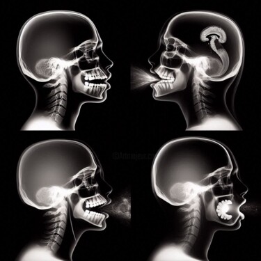 Digital Arts titled "X-RAY 002" by Karavix, Original Artwork, AI generated image